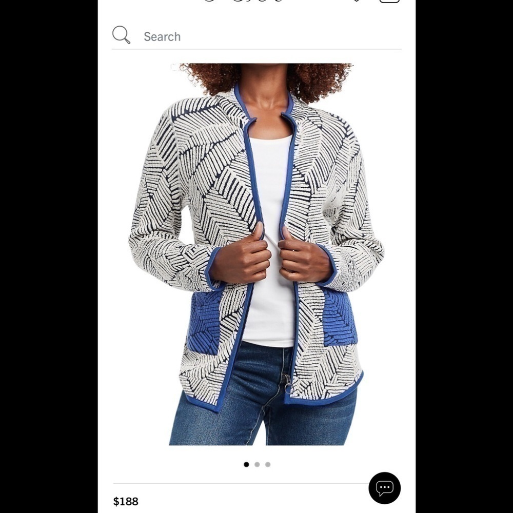 NIC+ZOE sweater jacket size medium